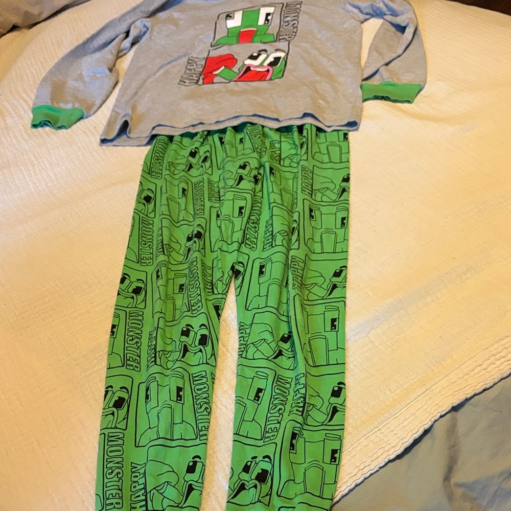 Kids Green Monster Pajamas
